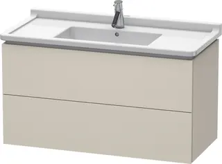 Duravit L-Cube Servantskap m/2 skuffer 1020x558x469 mm, Taupe Matt