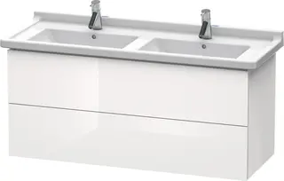 Duravit L-Cube Servantskap m/2 skuffer 1220x408x469 mm, Hvit H&#248;yglans