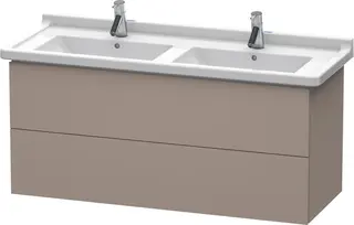 Duravit L-Cube Servantskap m/2 skuffer 1220x408x469 mm, Basalt Matt