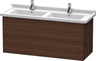 Duravit L-Cube Servantskap m/2 skuffer 1220x408x469 mm, B&#248;rstet Valn&#248;tt