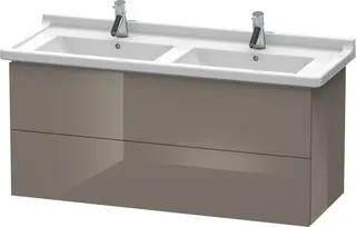 Duravit L-Cube Servantskap m/2 skuffer 1220x408x469 mm, Flanellgr&#229; HG