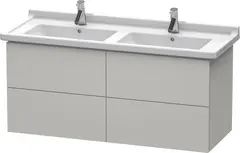 Duravit L-Cube Servantskap m/4 skuffer 1220x558x469 mm, Betonggrå Matt