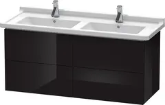 Duravit L-Cube Servantskap m/4 skuffer 1220x558x469 mm, Sort H&#248;yglans
