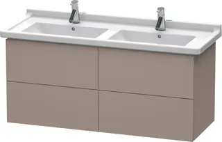 Duravit L-Cube Servantskap m/4 skuffer 1220x558x469 mm, Basalt Matt