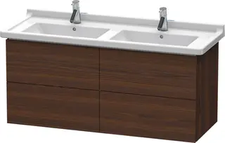 Duravit L-Cube Servantskap m/4 skuffer 1220x558x469 mm, B&#248;rstet Valn&#248;tt