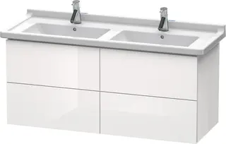 Duravit L-Cube Servantskap m/4 skuffer 1220x558x469 mm, Hvit H&#248;yglans Lakk