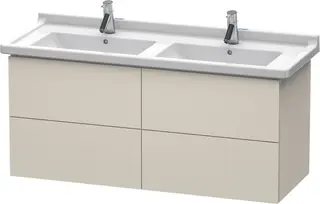 Duravit L-Cube Servantskap m/4 skuffer 1220x558x469 mm, Taupe Matt