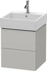 Duravit L-Cube Servantskap m/2 skuffer 484x544x459 mm, Betonggr&#229; Matt