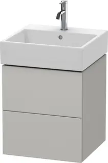 Duravit L-Cube Servantskap m/2 skuffer 484x544x459 mm, Betonggr&#229; Matt