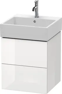 Duravit L-Cube Servantskap m/2 skuffer 484x544x459 mm, Hvit H&#248;yglans