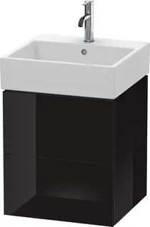 Duravit L-Cube Servantskap m/2 skuffer 484x544x459 mm, Sort H&#248;yglans