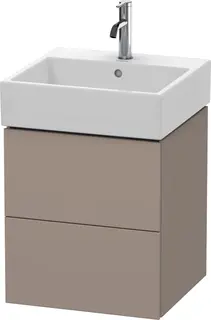 Duravit L-Cube Servantskap m/2 skuffer 484x544x459 mm, Basalt Matt