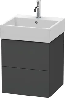 Duravit L-Cube Servantskap m/2 skuffer 484x544x459 mm, Grafitt Matt