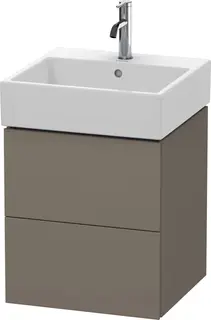 Duravit L-Cube Servantskap m/2 skuffer 484x544x459 mm, Flanellgr&#229; Matt