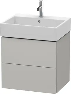 Duravit L-Cube Servantskap m/2 skuffer 484x544x459 mm, Betonggr&#229; Matt