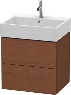 Duravit L-Cube Servantskap m/2 skuffer 484x544x459 mm, Amerikansk Valn&#248;tt