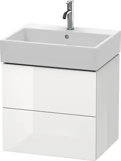 Duravit L-Cube Servantskap m/2 skuffer 484x544x459 mm, Hvit H&#248;yglans