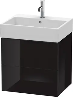 Duravit L-Cube Servantskap m/2 skuffer 484x544x459 mm, Sort H&#248;yglans