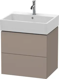 Duravit L-Cube Servantskap m/2 skuffer 484x544x459 mm, Basalt Matt