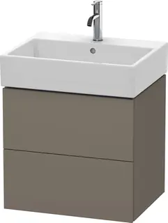 Duravit L-Cube Servantskap m/2 skuffer 484x544x459 mm, Flanellgr&#229; Matt