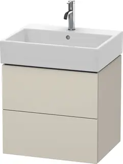 Duravit L-Cube Servantskap m/2 skuffer 484x544x459 mm, Taupe Matt