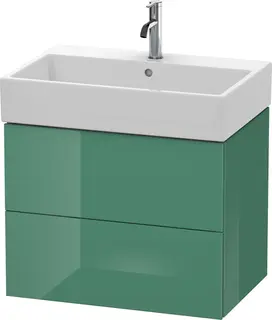 Duravit L-Cube Servantskap m/2 skuffer 684x544x459 mm, Jadegr&#248;nn HG