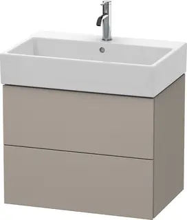 Duravit L-Cube Servantskap m/2 skuffer 684x544x459 mm, Terra