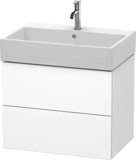 Duravit L-Cube Servantskap m/2 skuffer 684x544x459 mm, Hvit Matt