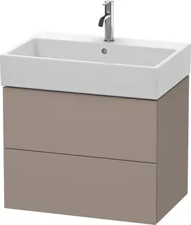 Duravit L-Cube Servantskap m/2 skuffer 684x544x459 mm, Basalt Matt