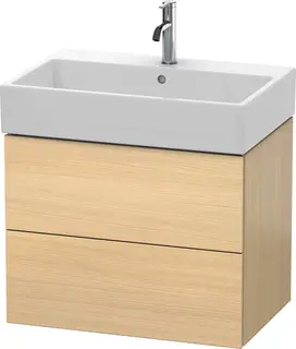 Duravit L-Cube Servantskap m/2 skuffer 684x544x459 mm, Middelhavs Eik