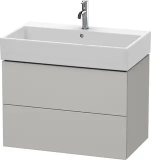 Duravit L-Cube Servantskap m/2 skuffer 784x544x459 mm, Betonggr&#229; Matt