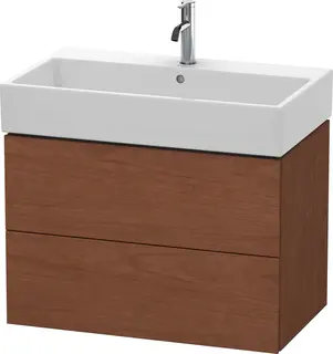 Duravit L-Cube Servantskap m/2 skuffer 784x544x459 mm, Amerikansk Valn&#248;tt