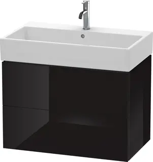 Duravit L-Cube Servantskap m/2 skuffer 784x544x459 mm, Sort H&#248;yglans