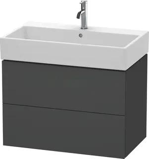 Duravit L-Cube Servantskap m/2 skuffer 784x544x459 mm, Grafitt Matt