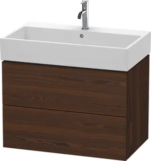 Duravit L-Cube Servantskap m/2 skuffer 784x544x459 mm, B&#248;rstet Valn&#248;tt