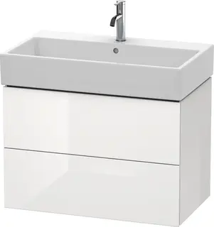 Duravit L-Cube Servantskap m/2 skuffer 784x544x459 mm, Hvit H&#248;yglans Lakk