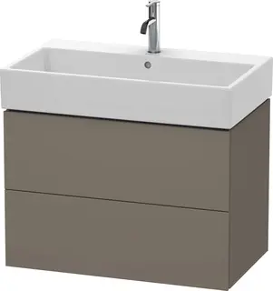 Duravit L-Cube Servantskap m/2 skuffer 784x544x459 mm, Flanellgr&#229; Matt