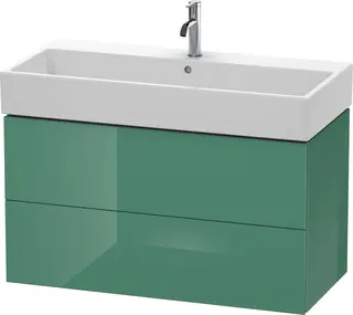 Duravit L-Cube Servantskap m/2 skuffer 984x544x459 mm, Jadegr&#248;nn HG