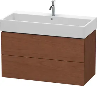 Duravit L-Cube Servantskap m/2 skuffer 984x544x459 mm, Amerikansk Valn&#248;tt