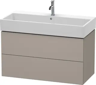 Duravit L-Cube Servantskap m/2 skuffer 984x544x459 mm, Terra