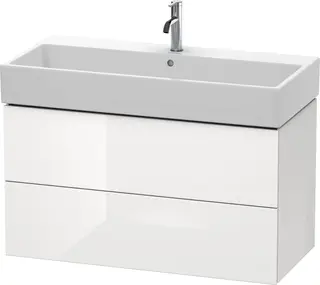 Duravit L-Cube Servantskap m/2 skuffer 984x544x459 mm, Hvit H&#248;yglans