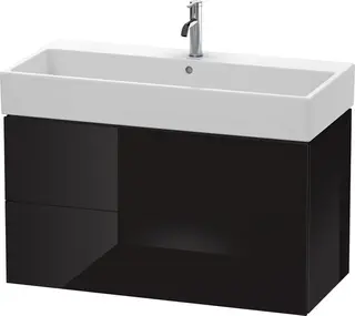 Duravit L-Cube Servantskap m/2 skuffer 984x544x459 mm, Sort H&#248;yglans