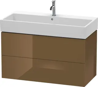 Duravit L-Cube Servantskap m/2 skuffer 984x544x459 mm, Olivenbrun HG