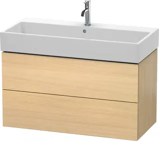 Duravit L-Cube Servantskap m/2 skuffer 984x544x459 mm, Middelhavs Eik