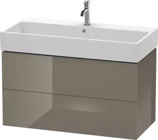 Duravit L-Cube Servantskap m/2 skuffer 984x544x459 mm, Flanellgr&#229; HG