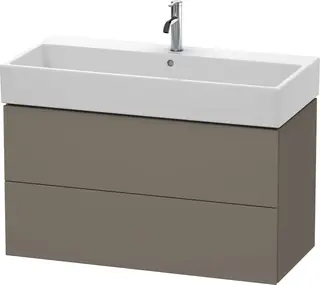 Duravit L-Cube Servantskap m/2 skuffer 984x544x459 mm, Flanellgr&#229; Matt