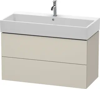 Duravit L-Cube Servantskap m/2 skuffer 984x544x459 mm, Taupe Matt