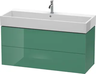 Duravit L-Cube Servantskap m/2 skuffer 1184x544x459 mm, Jadegr&#248;nn HG