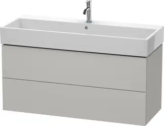 Duravit L-Cube Servantskap m/2 skuffer 1184x544x459 mm, Betonggr&#229; Matt