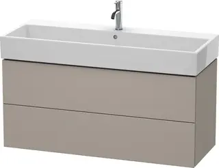 Duravit L-Cube Servantskap m/2 skuffer 1184x544x459 mm, Terra